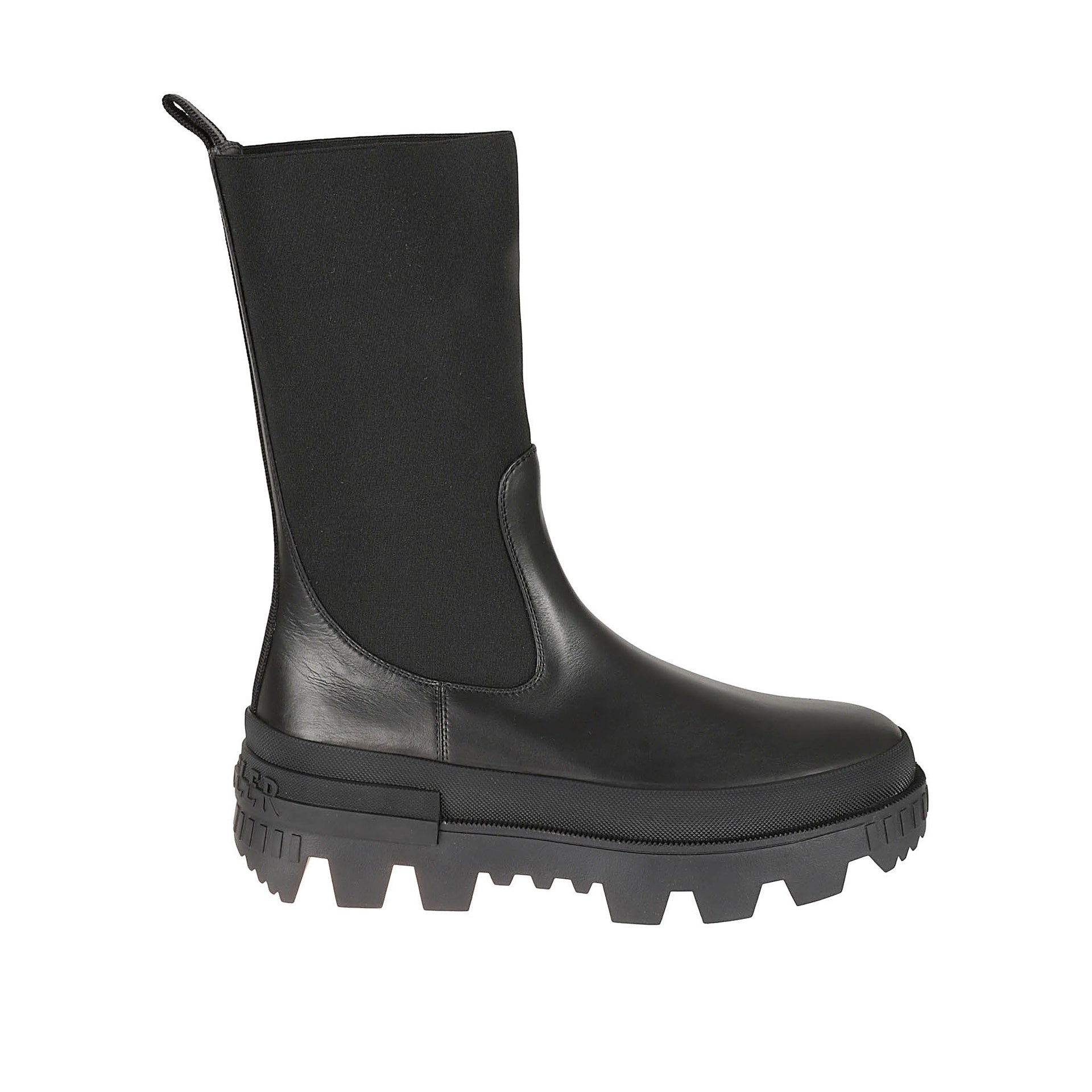 Bottes Moncler Leather - Black - Femme