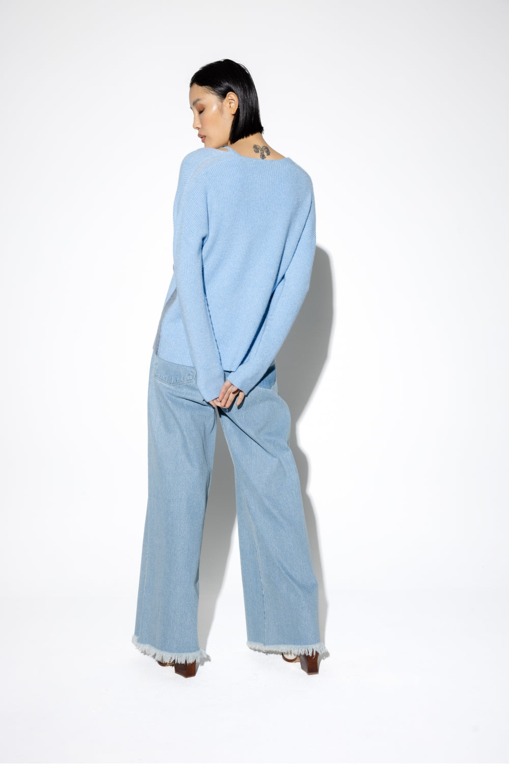 Le Cardigan Maurizio Bleu Clair