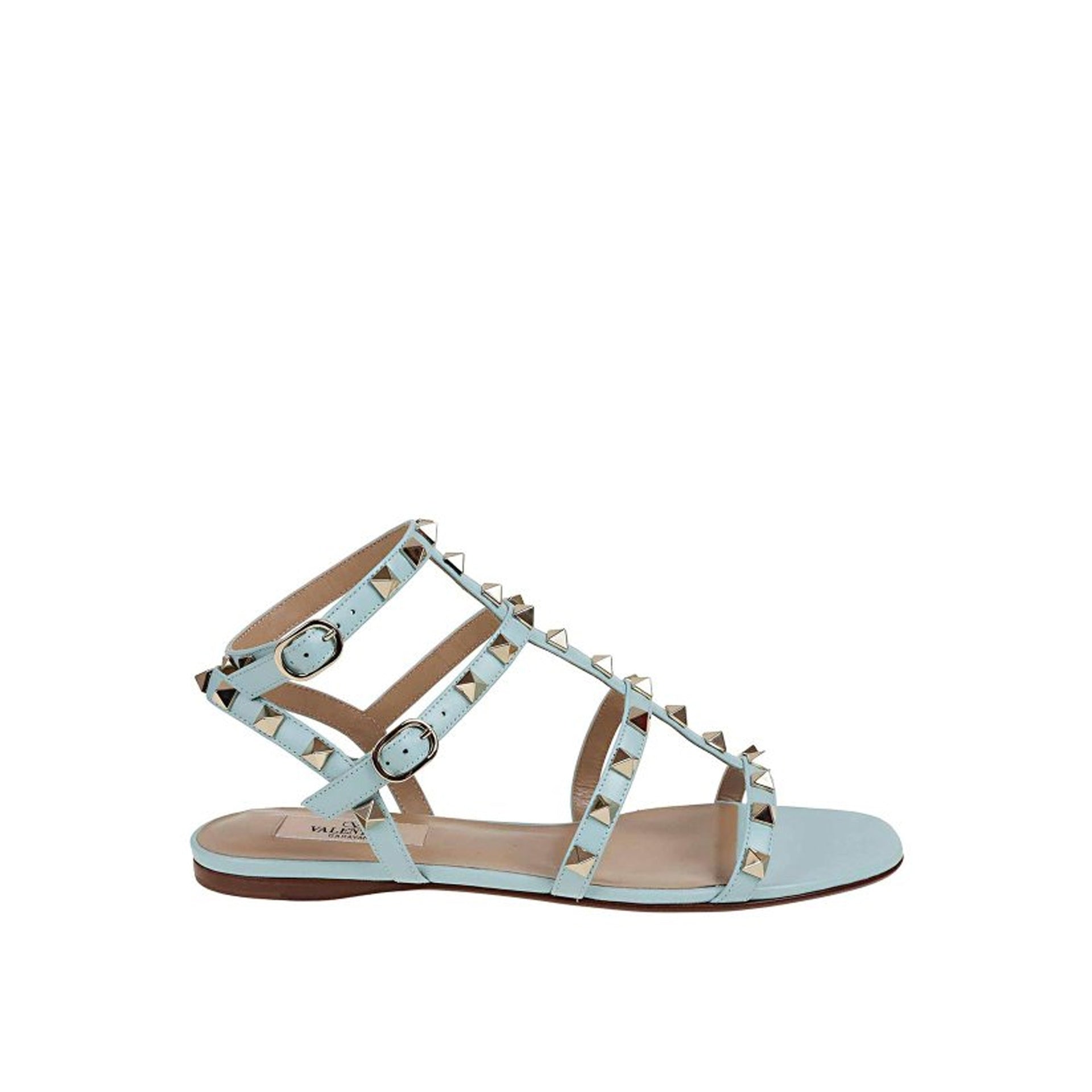 Sandales Valentino Garavani Rockstud T05 - Blue - Femme