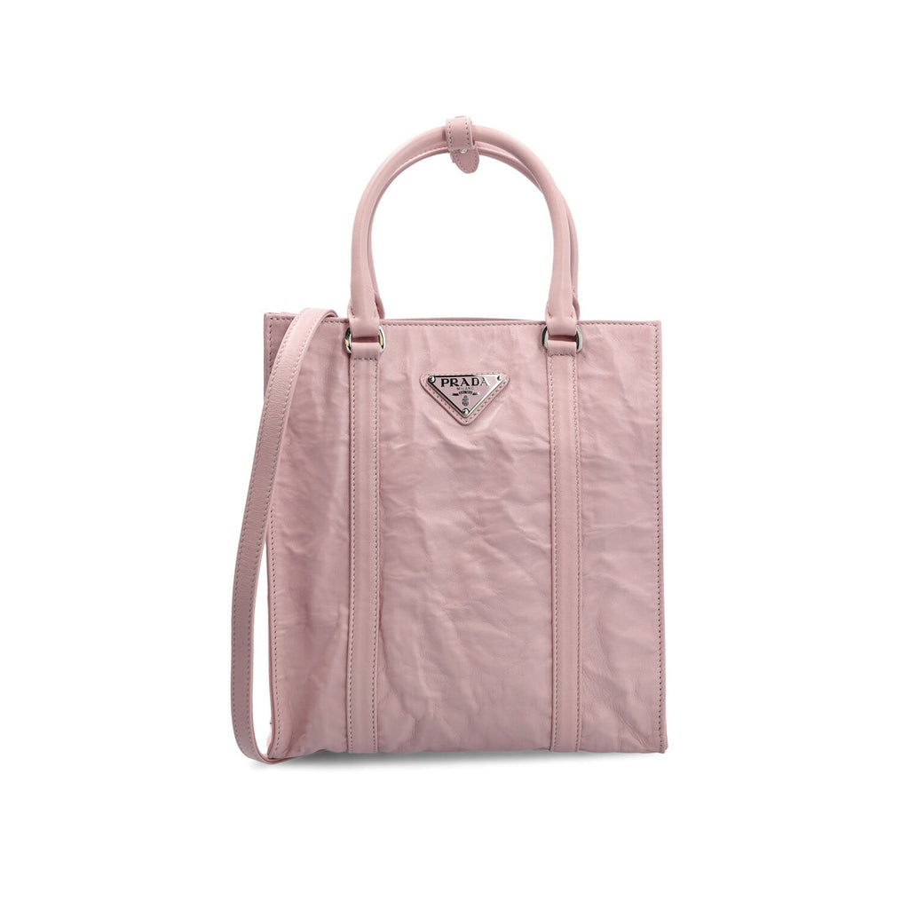 Prada Leather Handbag - Pink - Femme