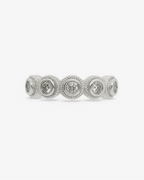 Bague Lágrima Blanco Plata