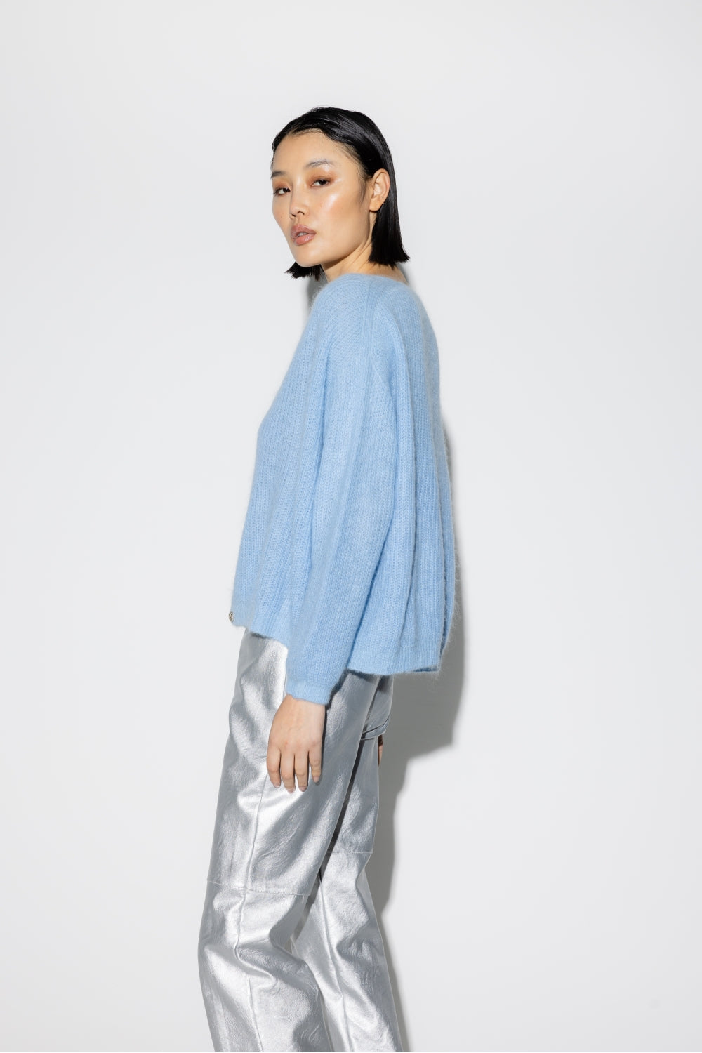 Le Cardigan Angelo Bleu Clair