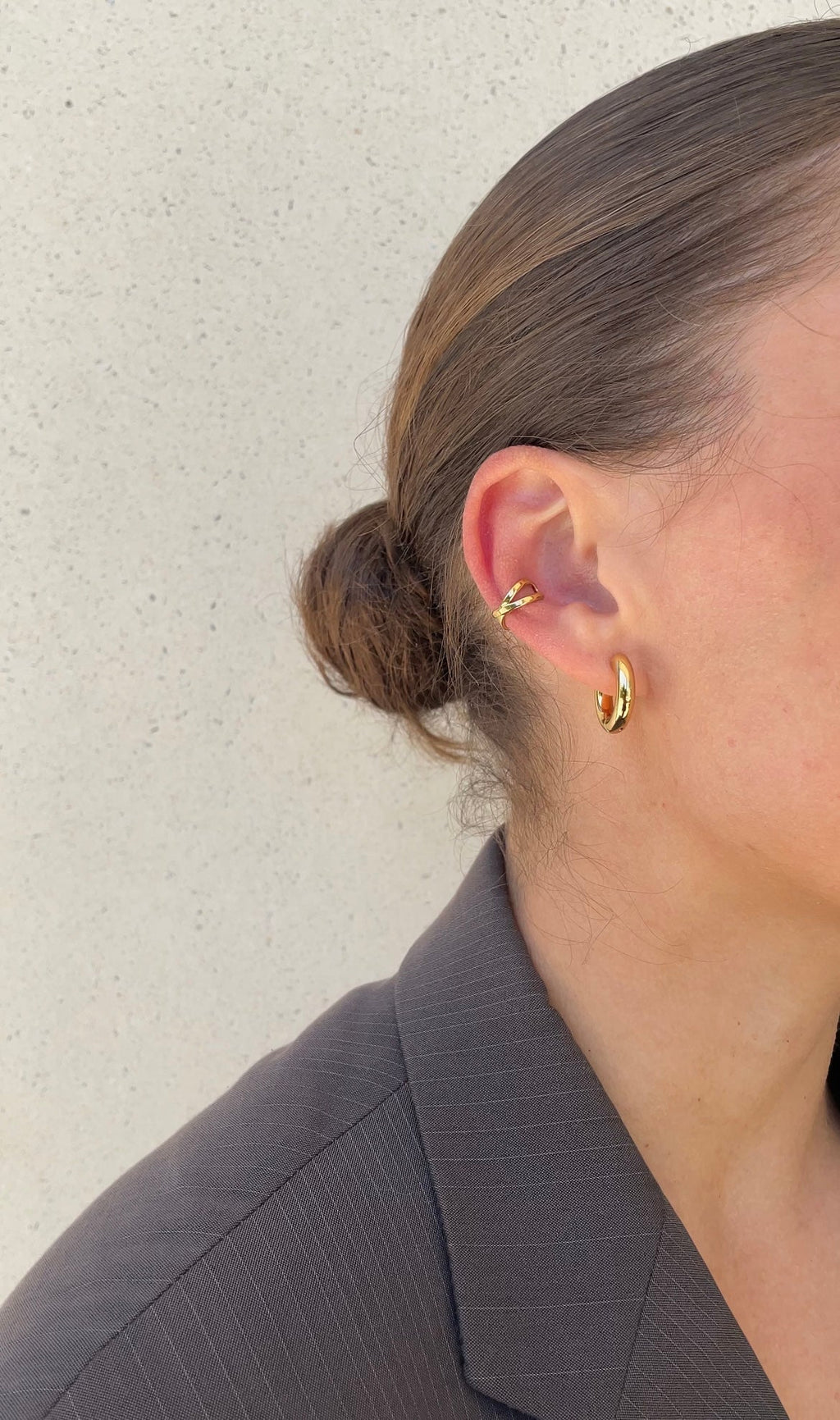 Earcuff Thin Cross