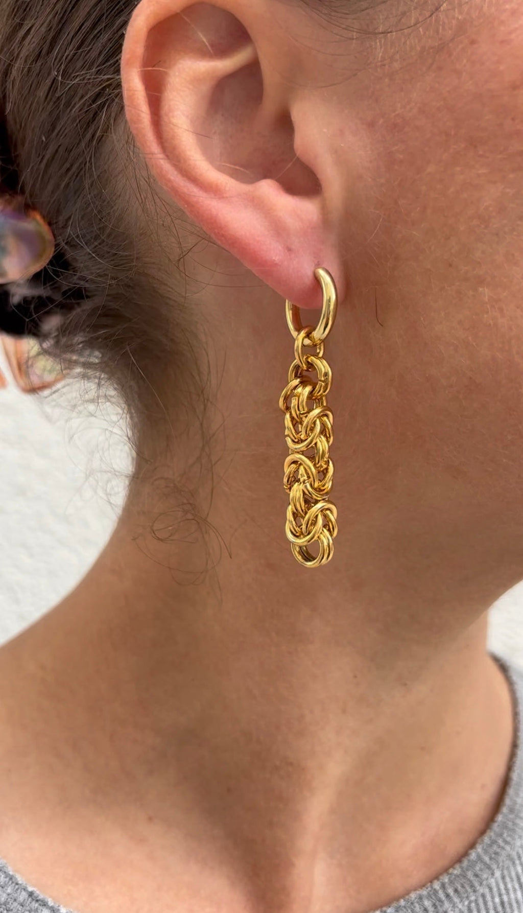 Boucles D'Oreilles Vintage Chain
