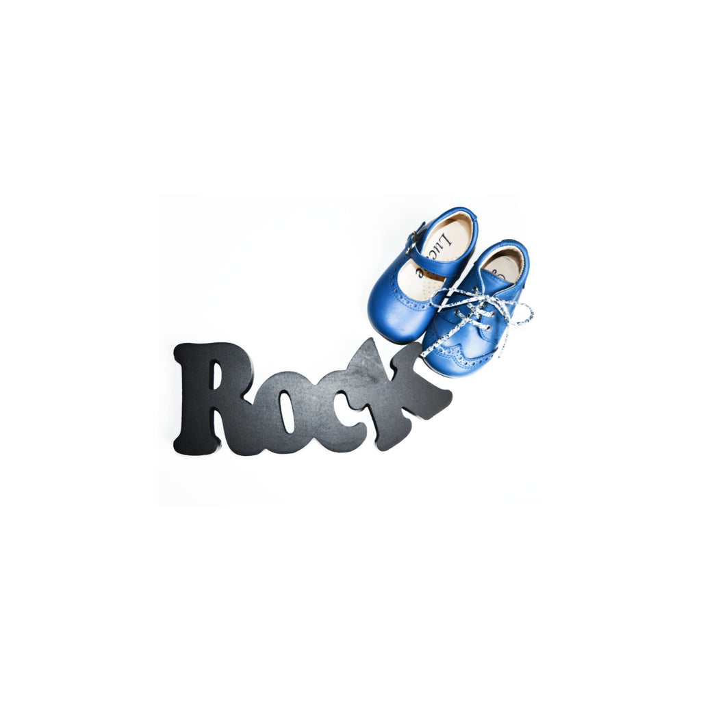 Chaussures Babies Charles Ix Alice À Boucle - Cuir Bleu Royal - Fille