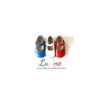 Chaussures Babies Charles Ix Alice À Boucle - Cuir Bleu Royal - Fille