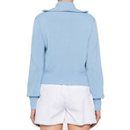 Cardigan Logo - Blue - Femme