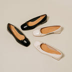 Jonak - Ballerines Sybille Vernis Plisse - Ecru
