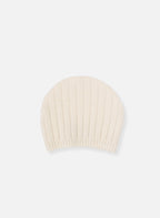 Bonnet En Laine Mélangée Rétro - Écru