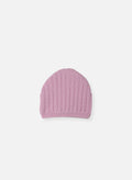 Bonnet En Laine Mélangée Rétro - Rose Perle