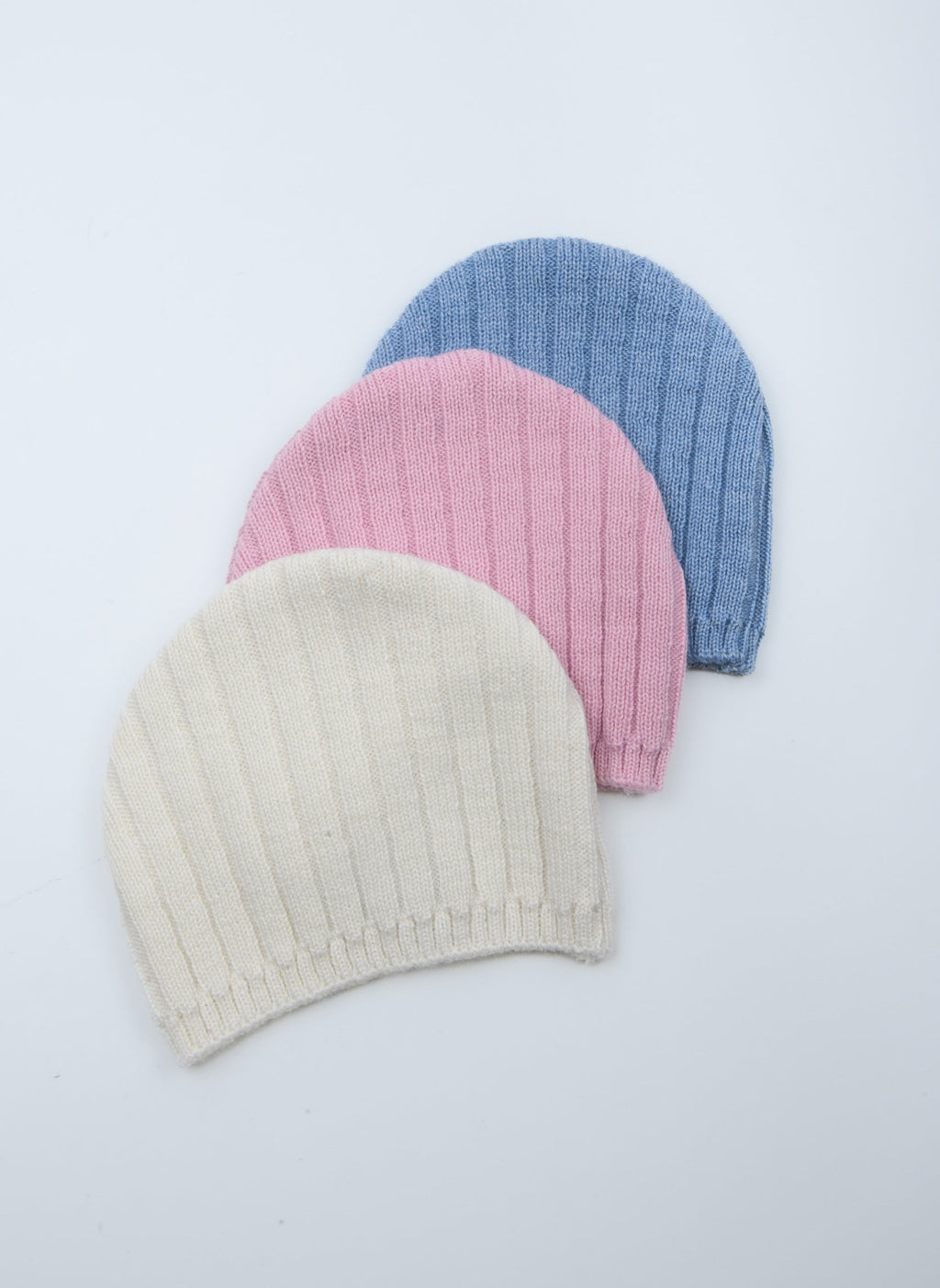 Bonnet En Laine Mélangée Rétro - Rose Perle