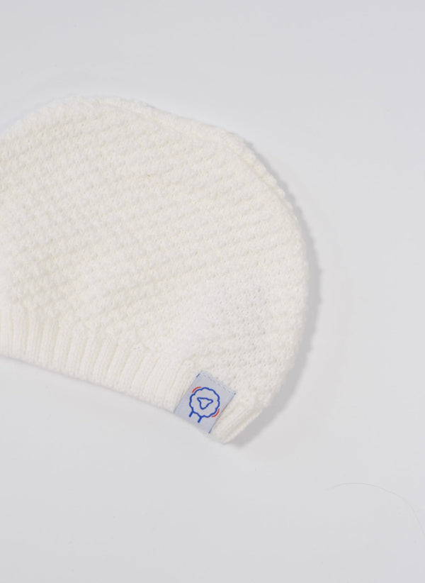 Bonnet Nid D'Abeille - Blanc