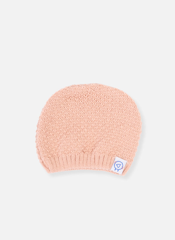 Bonnet Nid D'Abeille - Rose Misty