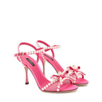 Dolce & Gabbana Pearl-Embellished Sandals - Pink - Femme
