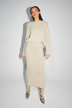 La Jupe Sirène Camille Beige