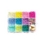 Boite De 11 Couleurs Pop De Perles Heishi 3 Mm + Accessoires
