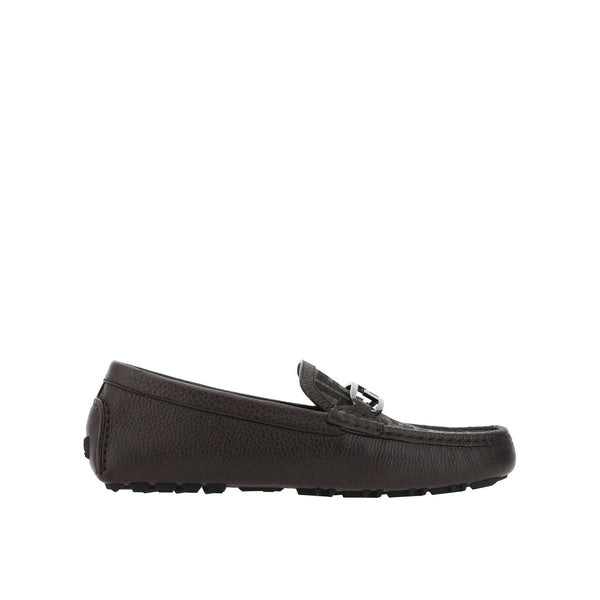 Mocassins - Fendi Leather Monogram - Brown