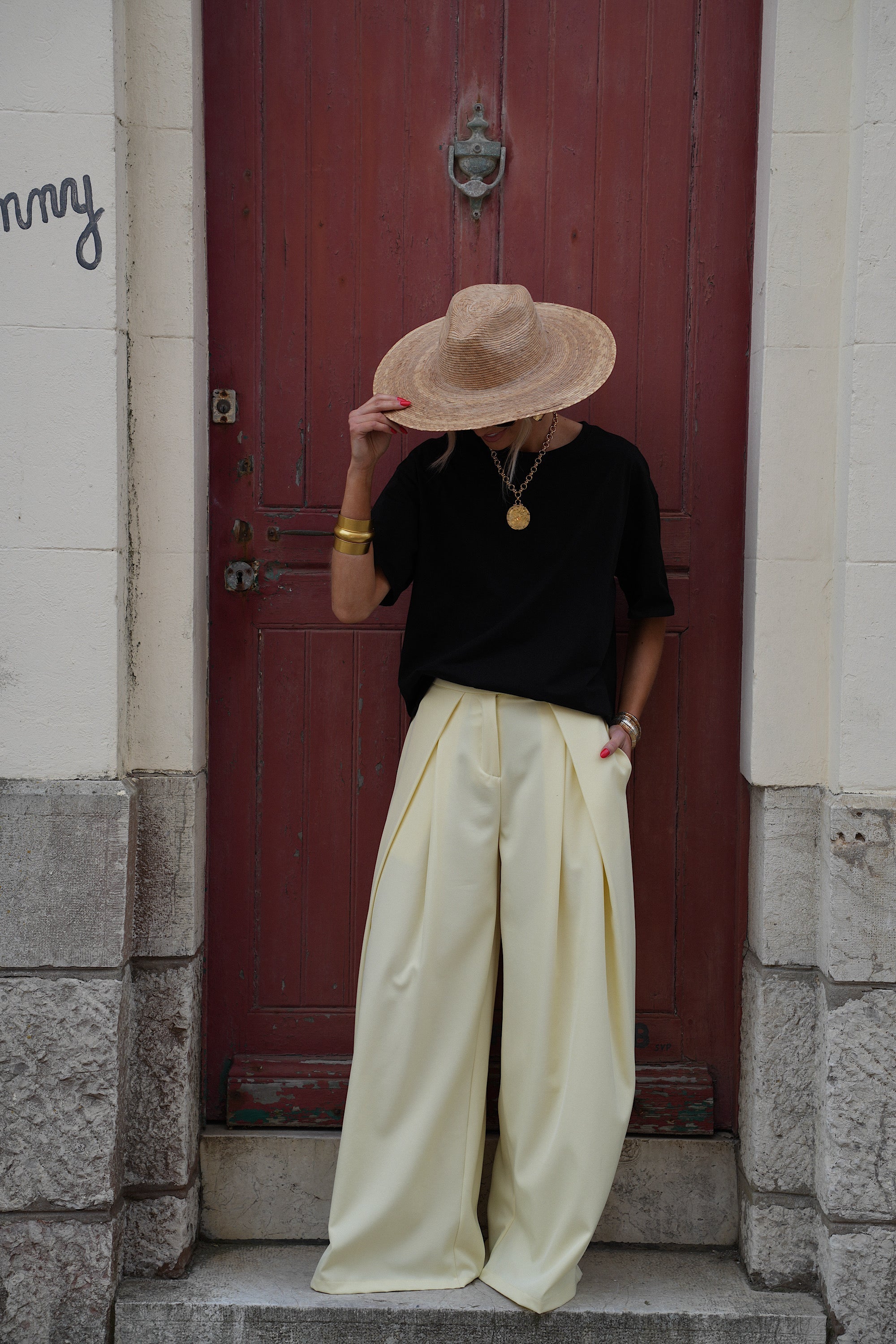 Pantalon Ample Chelsea - Jaune