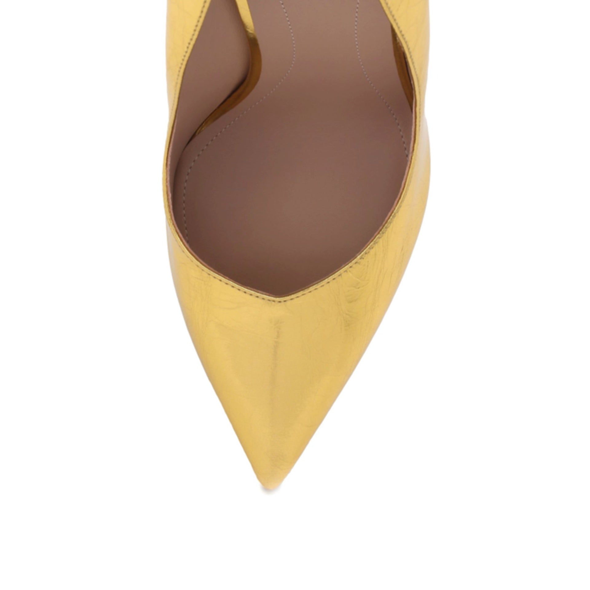 Escarpins Balmain Leather - Gold - Femme