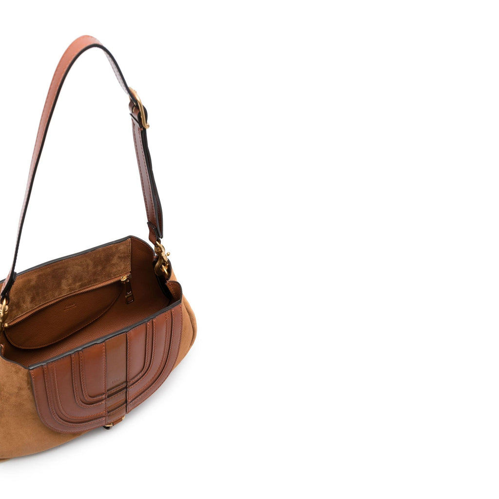 Chloe' Marcie Shoulder Bag - Brown - Femme