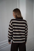 Pull Rayé Candice - Chocolat