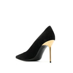 Escarpins Balmain Suede - Black - Femme