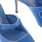 Mules Manolo Blahnik Camparimu Jewel 070 - Blue - Femme