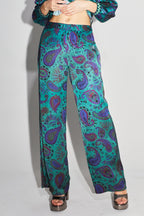Le Pantalon Aurora Magic Paisley Green