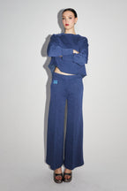 Le Sweatshirt Sofia Jersey Lurex Bleu