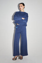 Le Sweatshirt Sofia Jersey Lurex Bleu