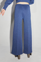 Le Pantalon Neil En Jersey Lurex Bleu