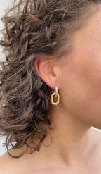 Boucles D'Oreilles Mini Oval X Hoops