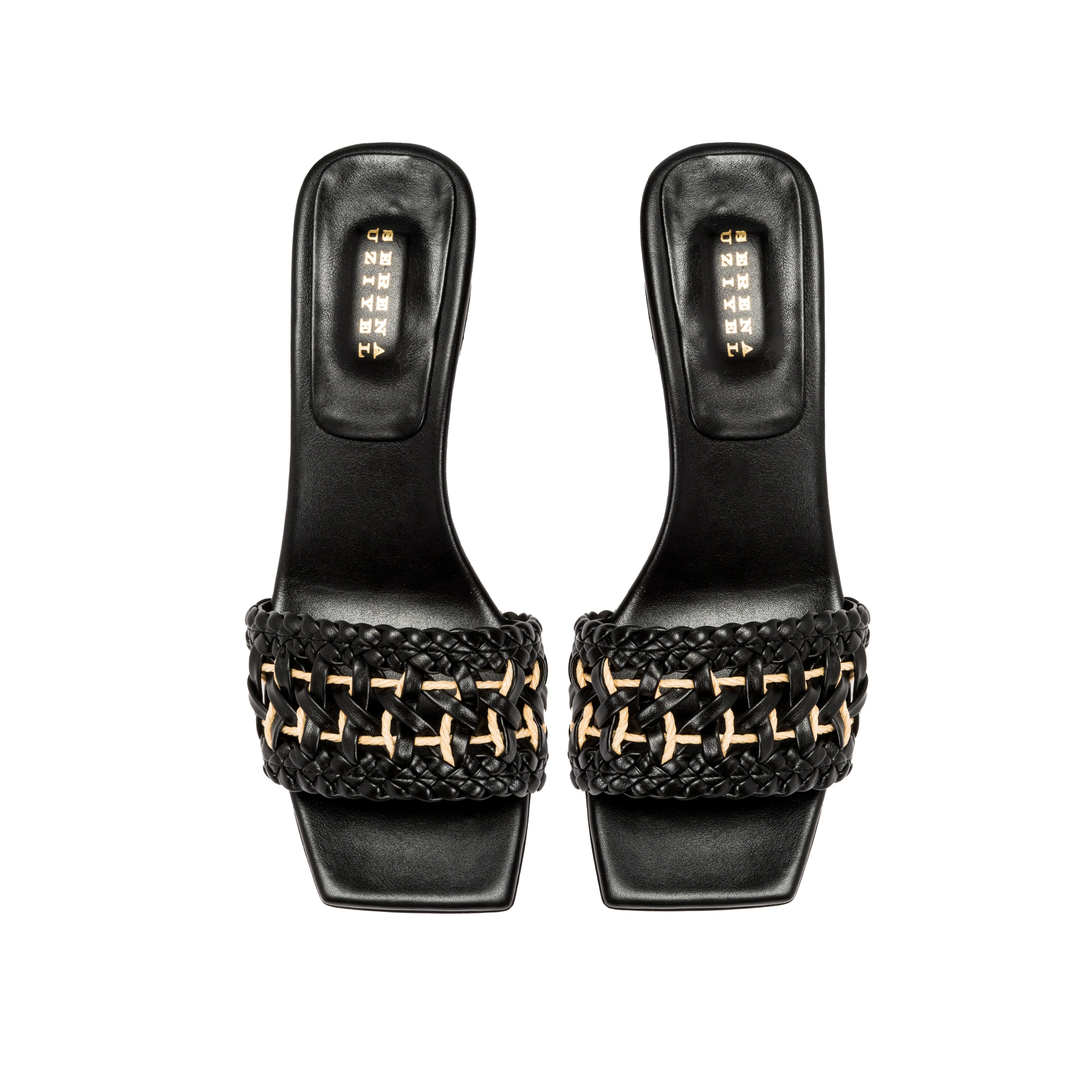Almeria Black High-Heel Sandal