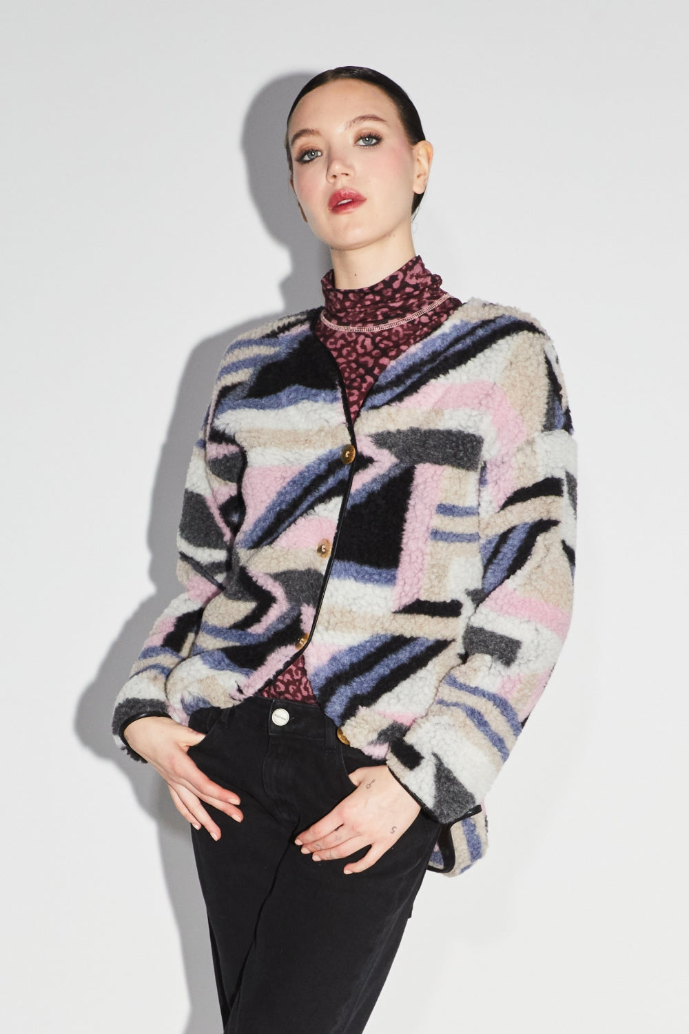 La Veste Léa Teddy Mosaaques