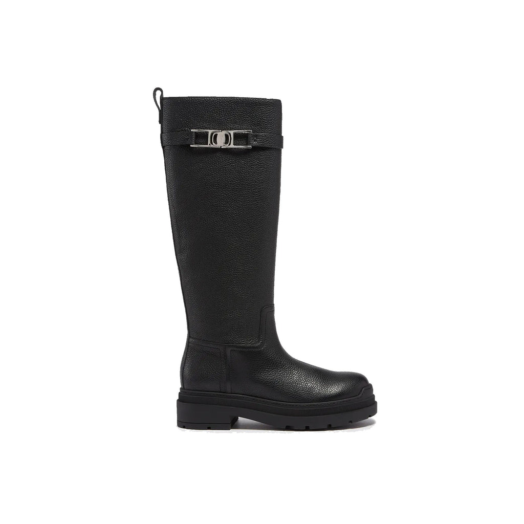 Bottes Salvatore Ferragamo Leather - Black - Femme