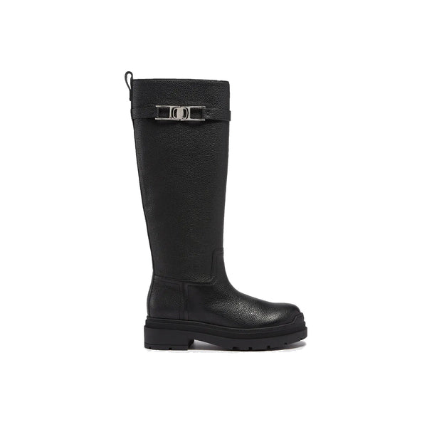 Bottes Salvatore Ferragamo Leather - Black - Femme