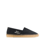 Espadrilles Saint Laurent Canvas Logo - Black - Homme