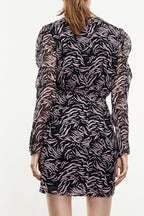 The Kooples - Robe Portefeuille Noir - Femme