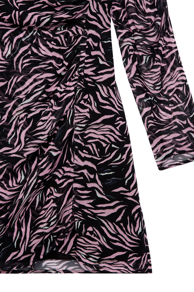 The Kooples - Robe Portefeuille Noir - Femme