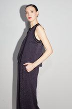 Le Top Marika En Tricot Léo Mauve