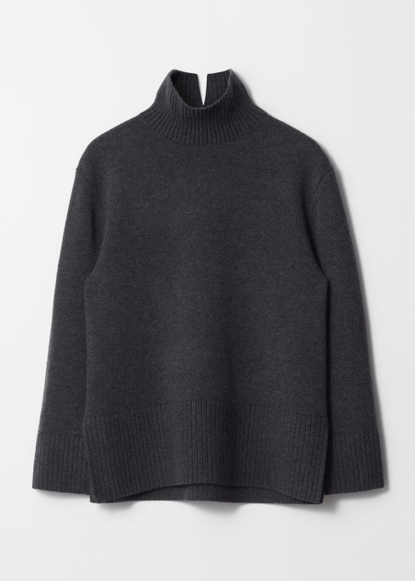 Pull Es Cecilie Col Roulé - Noir