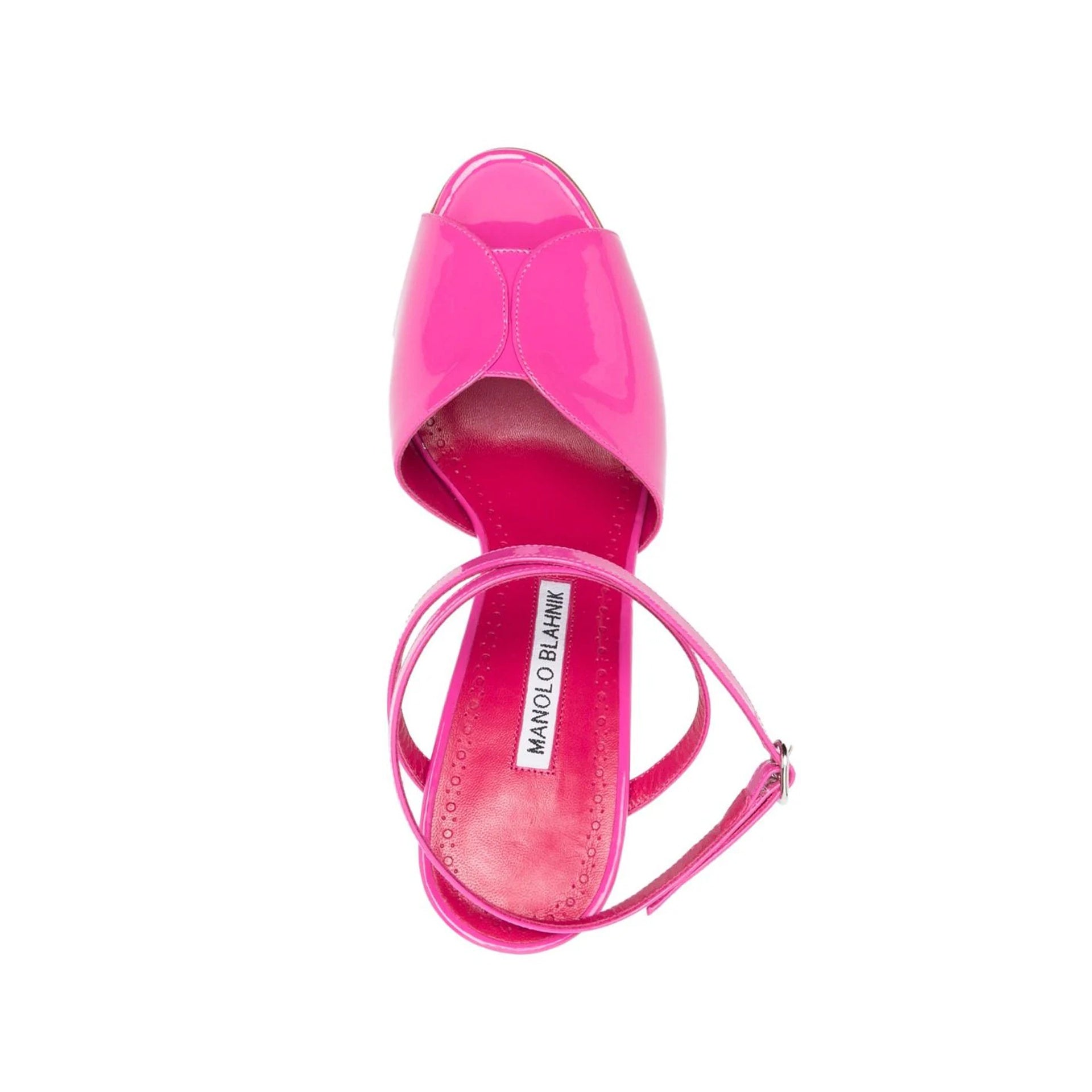 Sandales Manolo Blahnik Hourani 105 - Pink - Femme
