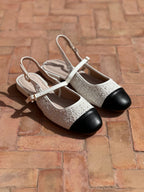 Slingback Maria - Blanc