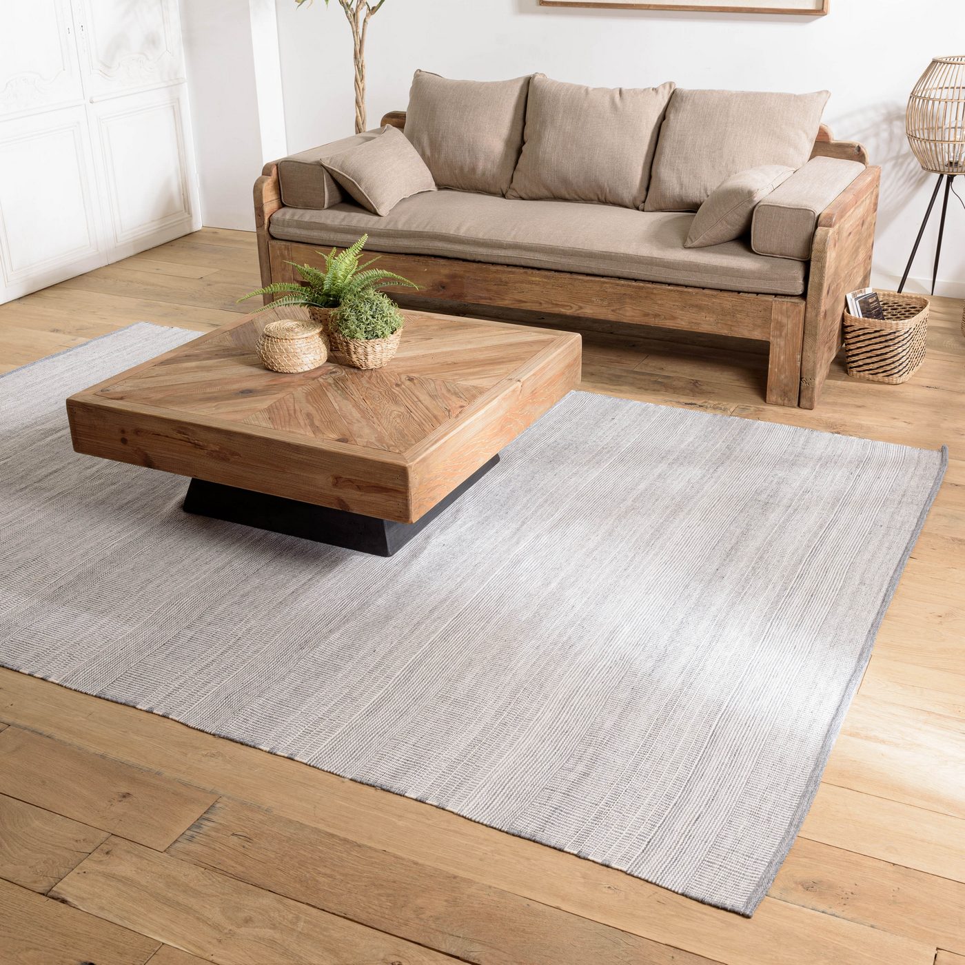 Quentin - Tapis D'Extérieur - Gris/Blanc