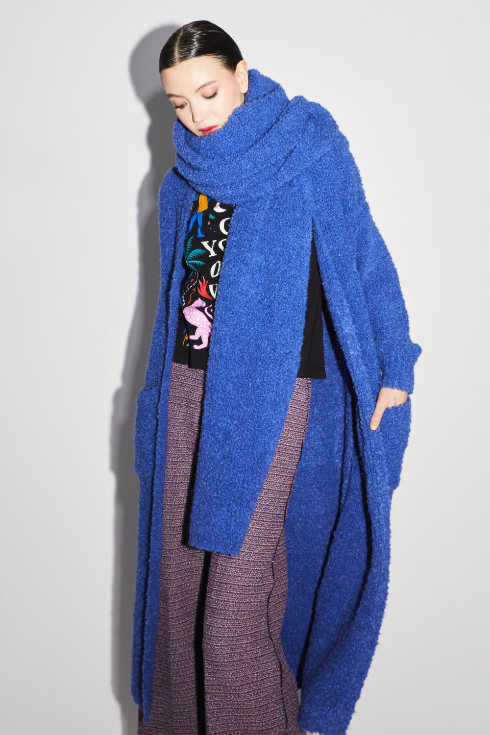 L'Écharpe Joy Bouclettes Bleue