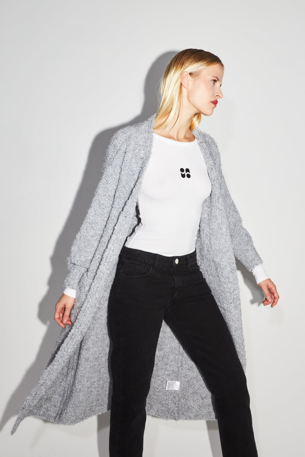 Le Cardigan Esme Bouclettes Gris
