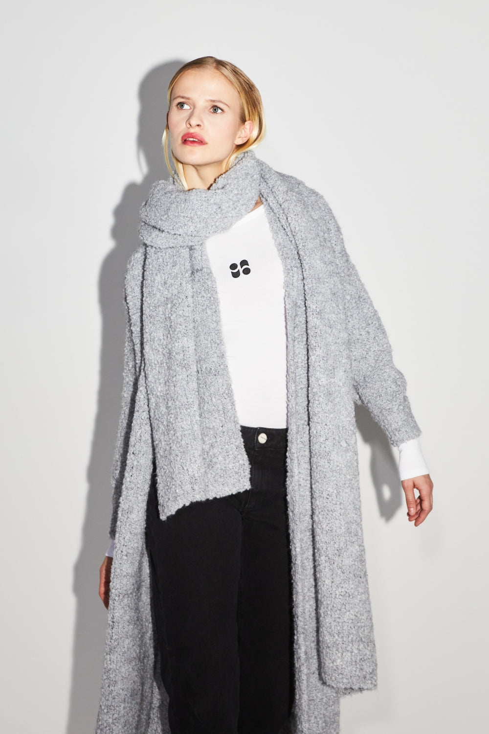 Le Cardigan Esme Bouclettes Gris