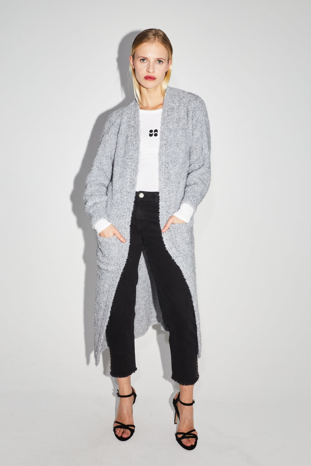 Le Cardigan Esme Bouclettes Gris