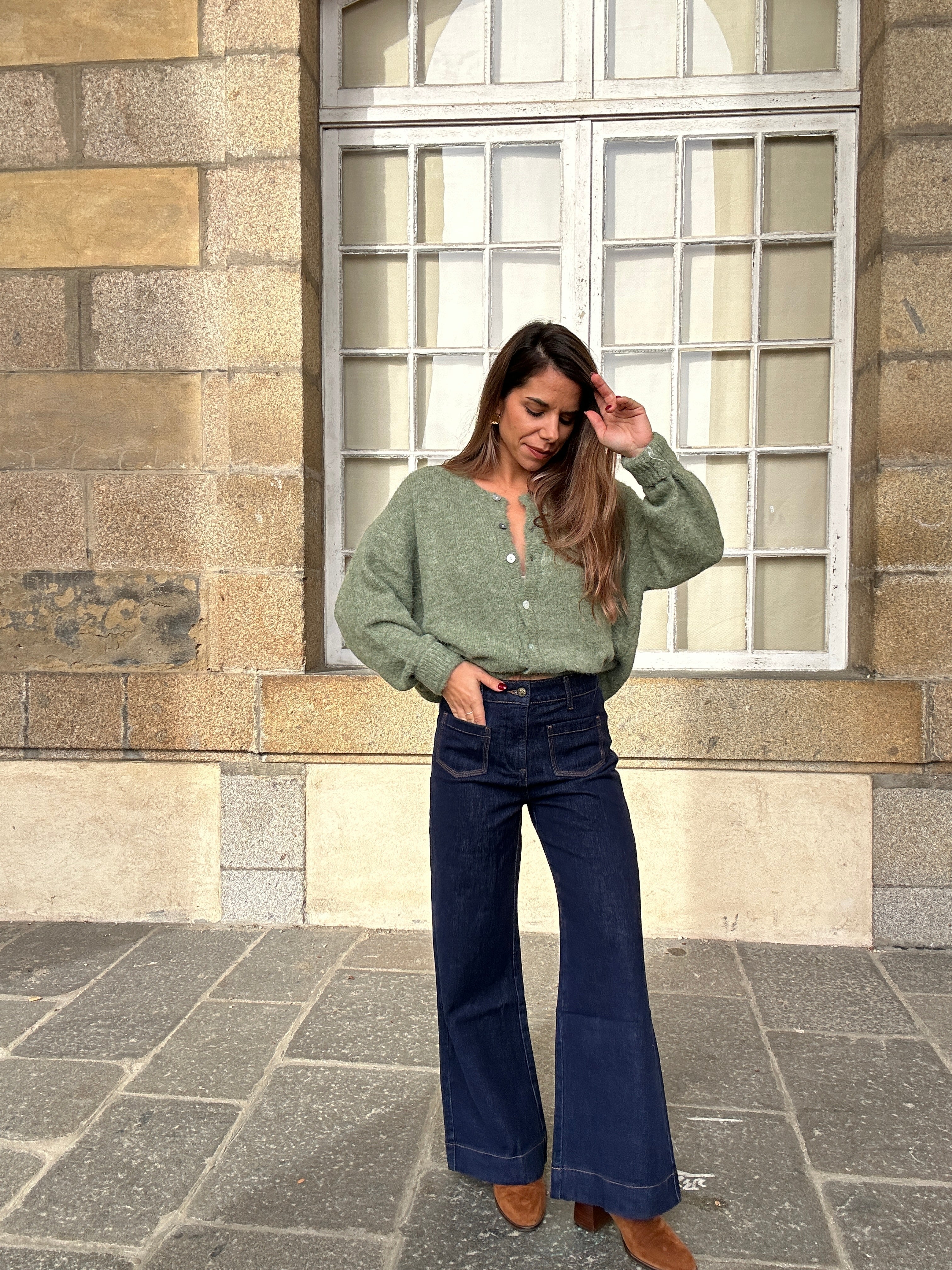 Cardigan Charlie Olive