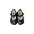Chaussures Babies Charles Ix Alice À Boucle - Cuir Noir - Fille